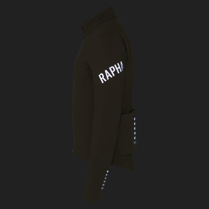 Rapha Men's Pro Team Shadow Winter Jacket (Moss Green/Silver Reflective) - Dragonspine Cycling