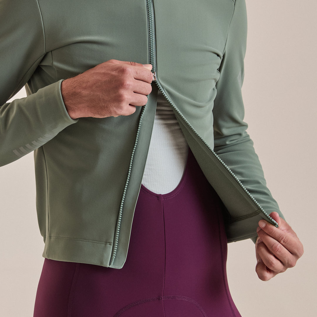 Rapha Men's Pro Team Shadow Winter Jacket (Laurel/Rainbow Reflective) - Dragonspine Cycling