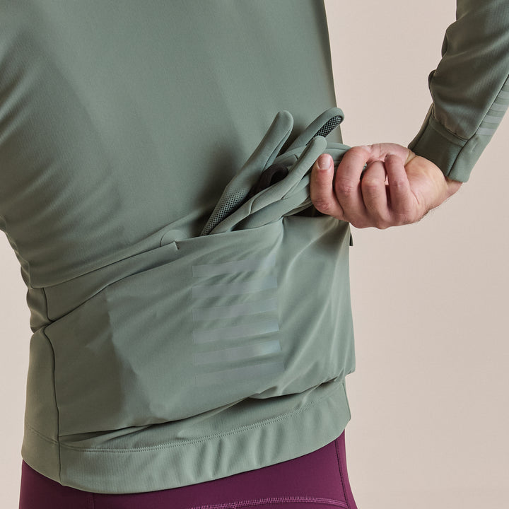 Rapha Men's Pro Team Shadow Winter Jacket (Laurel/Rainbow Reflective) - Dragonspine Cycling