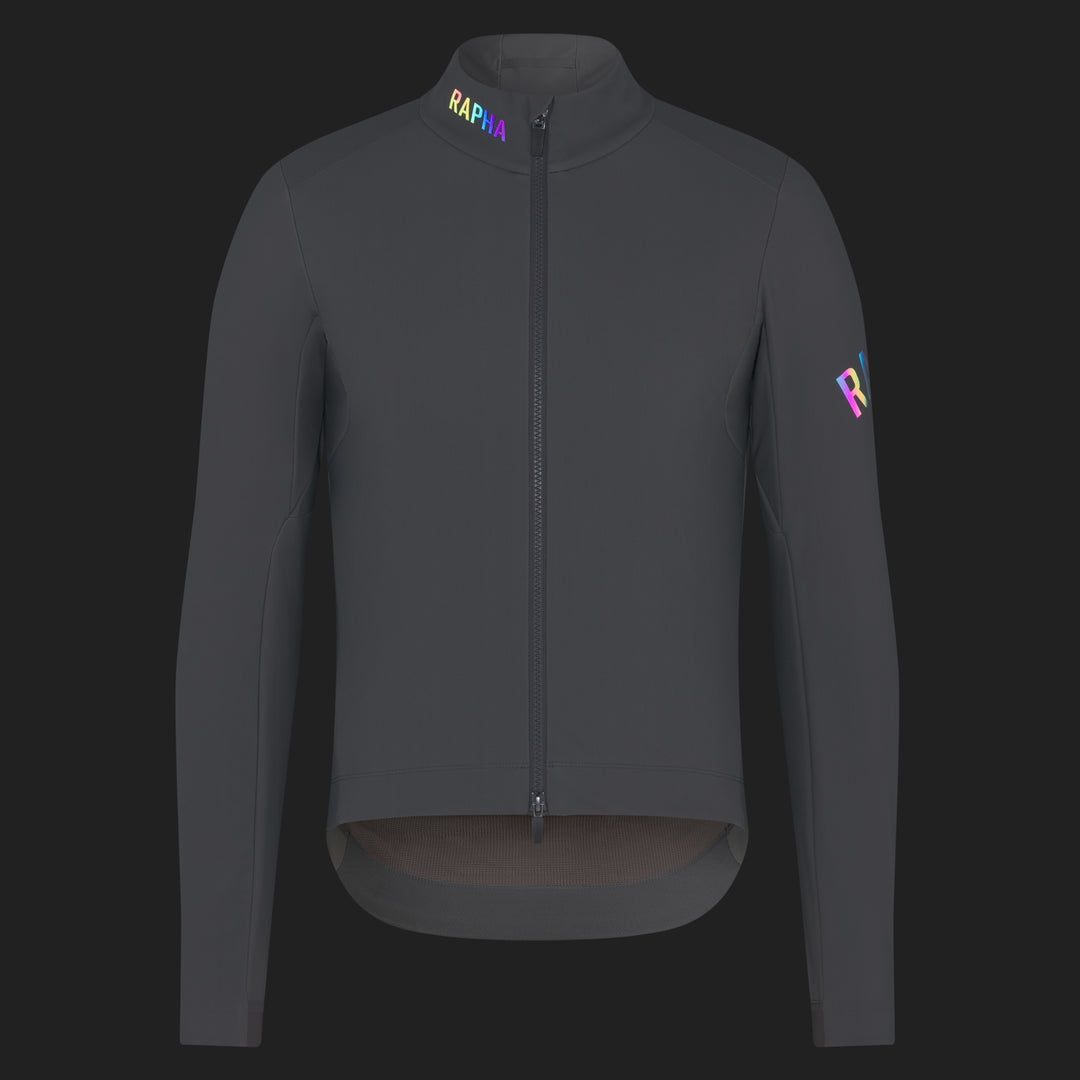Rapha Men's Pro Team Shadow Winter Jacket (Smoky Silver/Rainbow Reflective) - Dragonspine Cycling