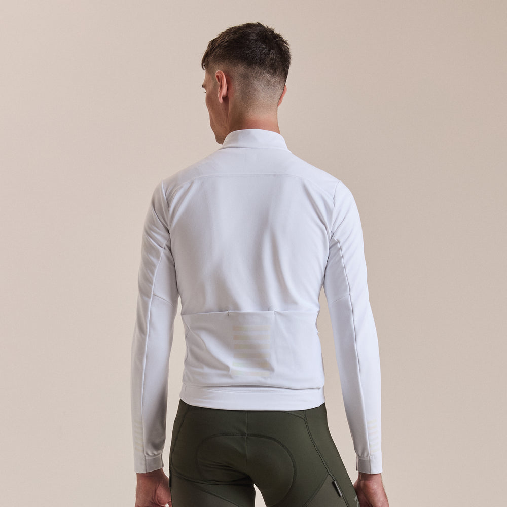 Rapha Men's Pro Team Shadow Winter Jacket (White/Rainbow Reflective) - Dragonspine Cycling