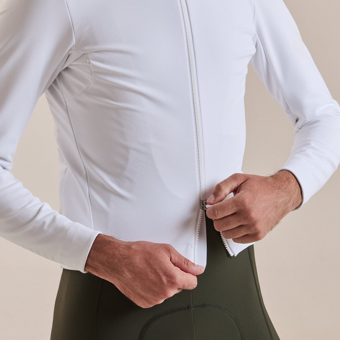 Rapha Men's Pro Team Shadow Winter Jacket (White/Rainbow Reflective) - Dragonspine Cycling