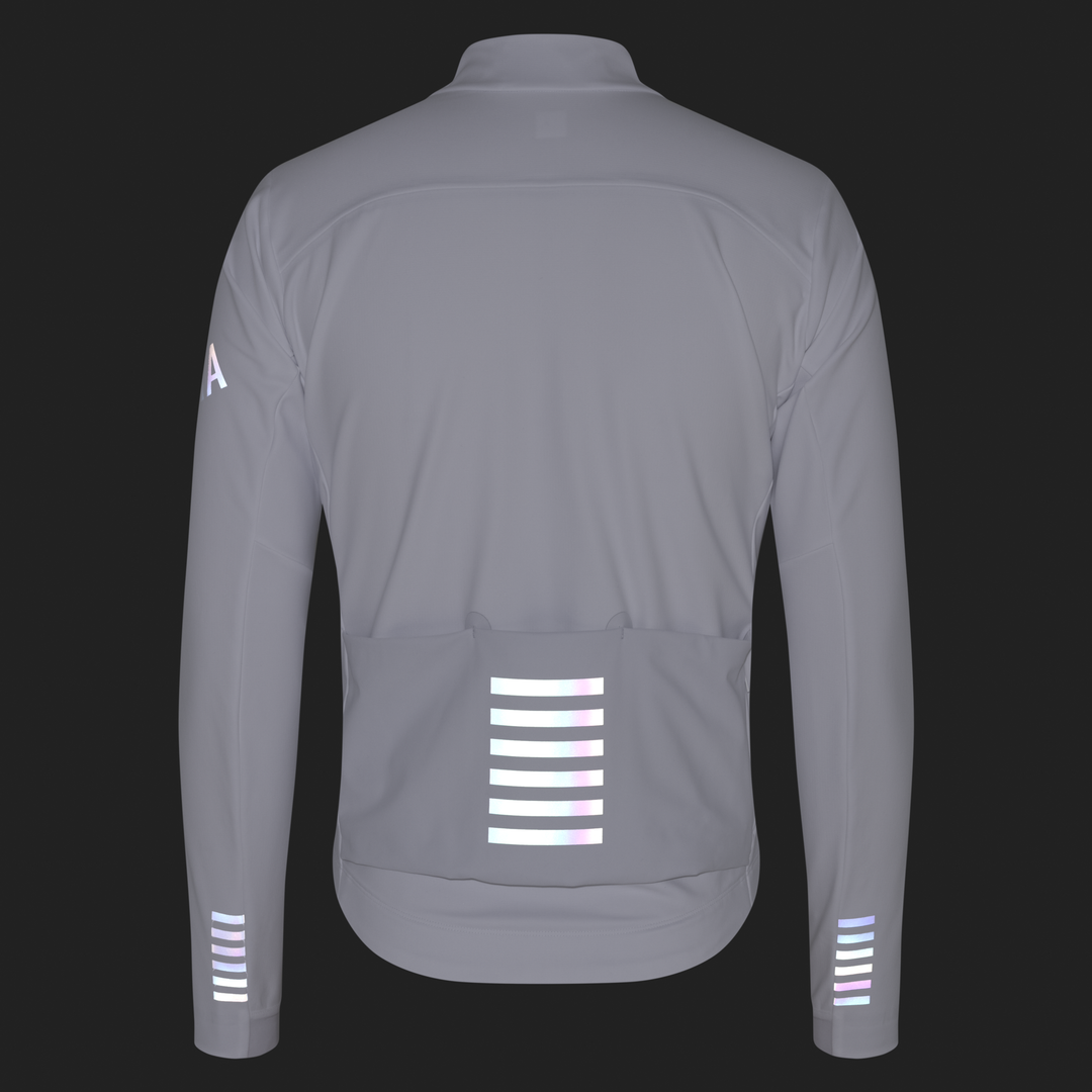 Rapha Men's Pro Team Shadow Winter Jacket (White/Rainbow Reflective) - Dragonspine Cycling