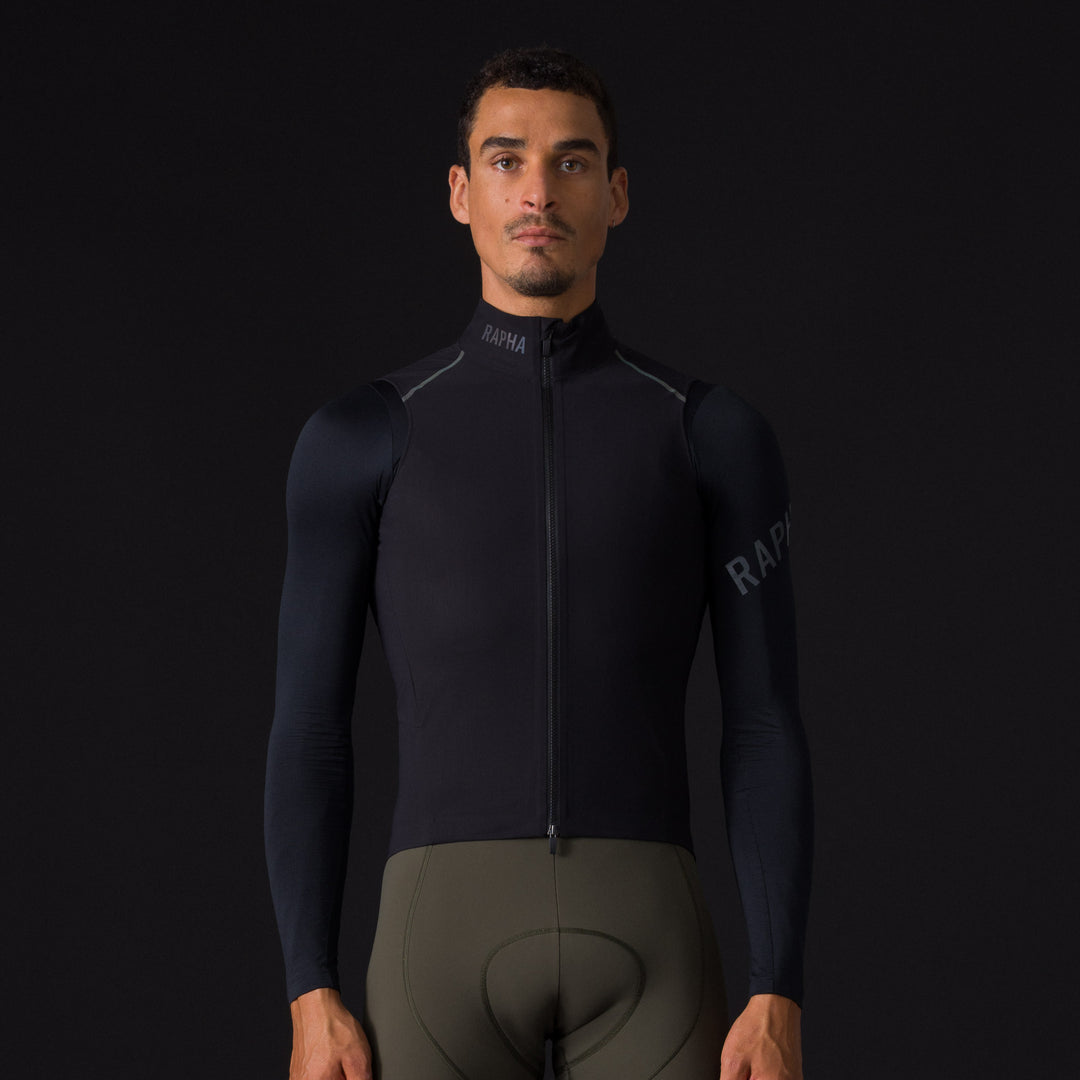 Rapha Men's Pro Team Shadow Gilet (Black/Rainbow Reflective) - Dragonspine Cycling