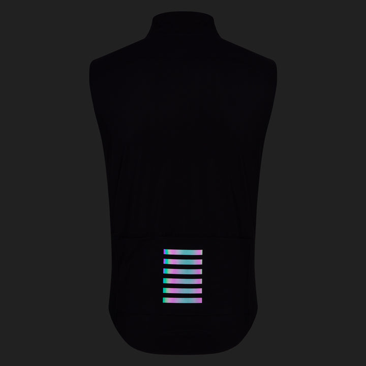 Rapha Men's Pro Team Shadow Gilet (Black/Rainbow Reflective) - Dragonspine Cycling