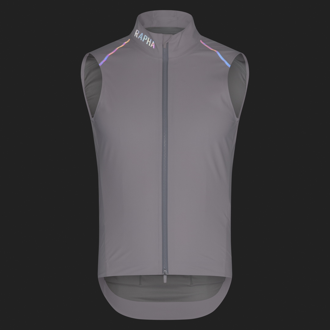 Rapha Men's Pro Team Shadow Gilet (Blush/Rainbow Reflective) - Dragonspine Cycling