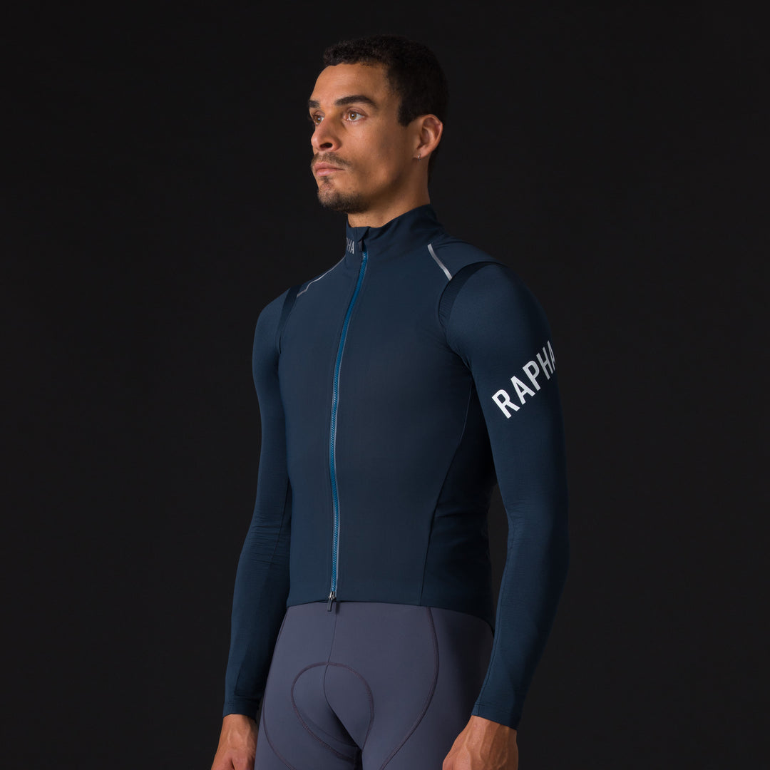 Rapha Men's Pro Team Shadow Gilet (Carbon/Silver Reflective) - Dragonspine Cycling