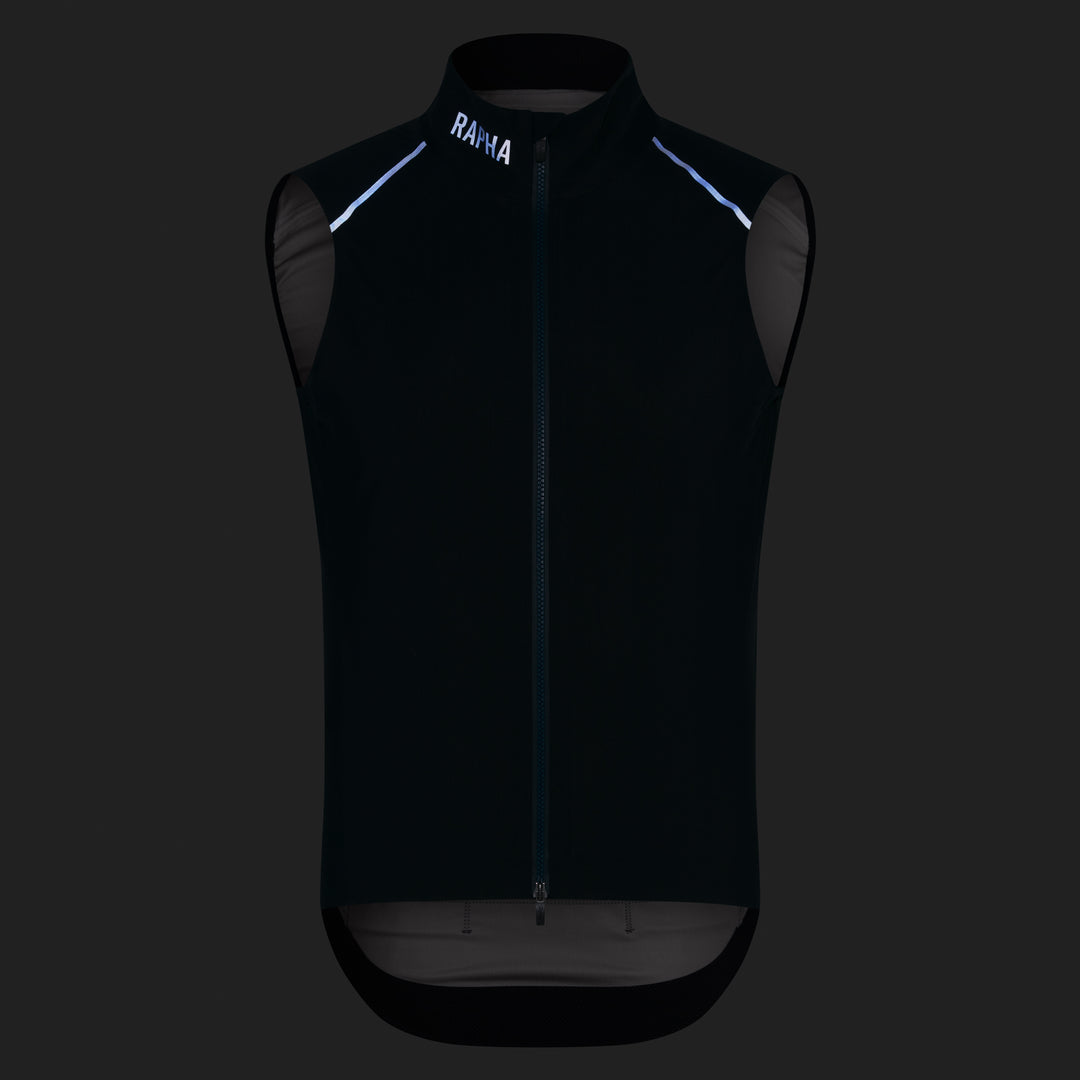 Rapha Men's Pro Team Shadow Gilet (Carbon/Silver Reflective) - Dragonspine Cycling