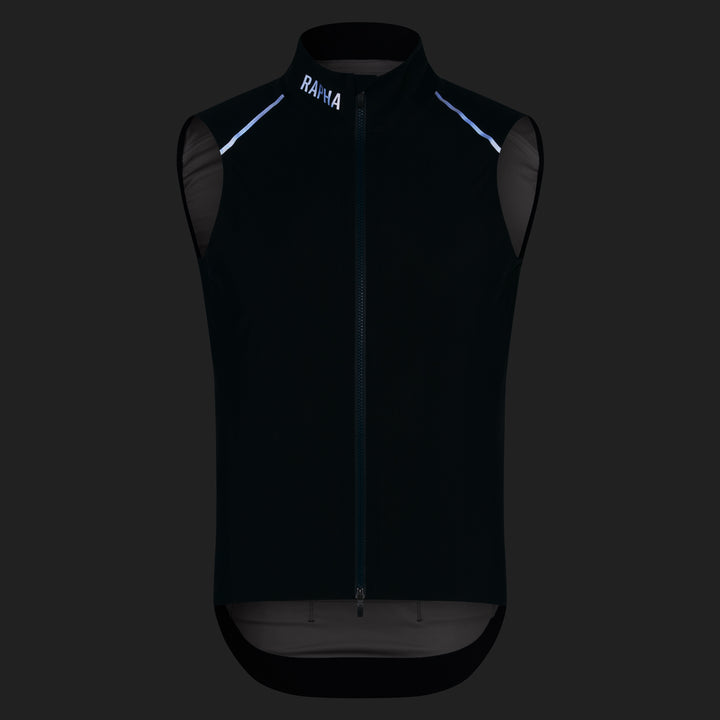 Rapha Men's Pro Team Shadow Gilet (Carbon/Silver Reflective) - Dragonspine Cycling