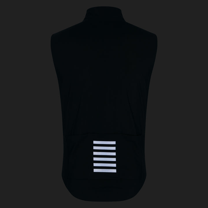 Rapha Men's Pro Team Shadow Gilet (Carbon/Silver Reflective) - Dragonspine Cycling