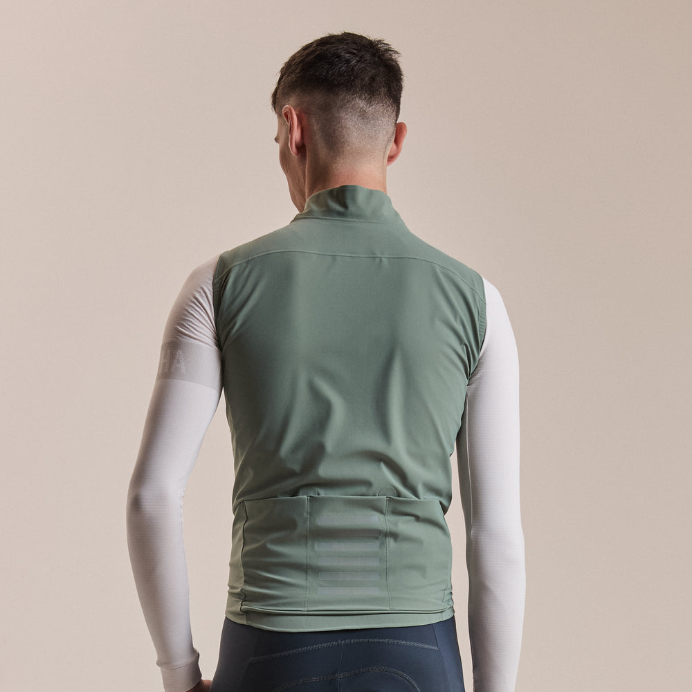 Rapha Men's Pro Team Shadow Gilet (Laurel/Rainbow Reflective) - Dragonspine Cycling