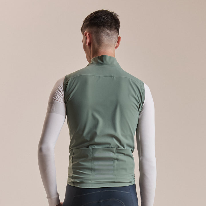 Rapha Men's Pro Team Shadow Gilet (Laurel/Rainbow Reflective) - Dragonspine Cycling