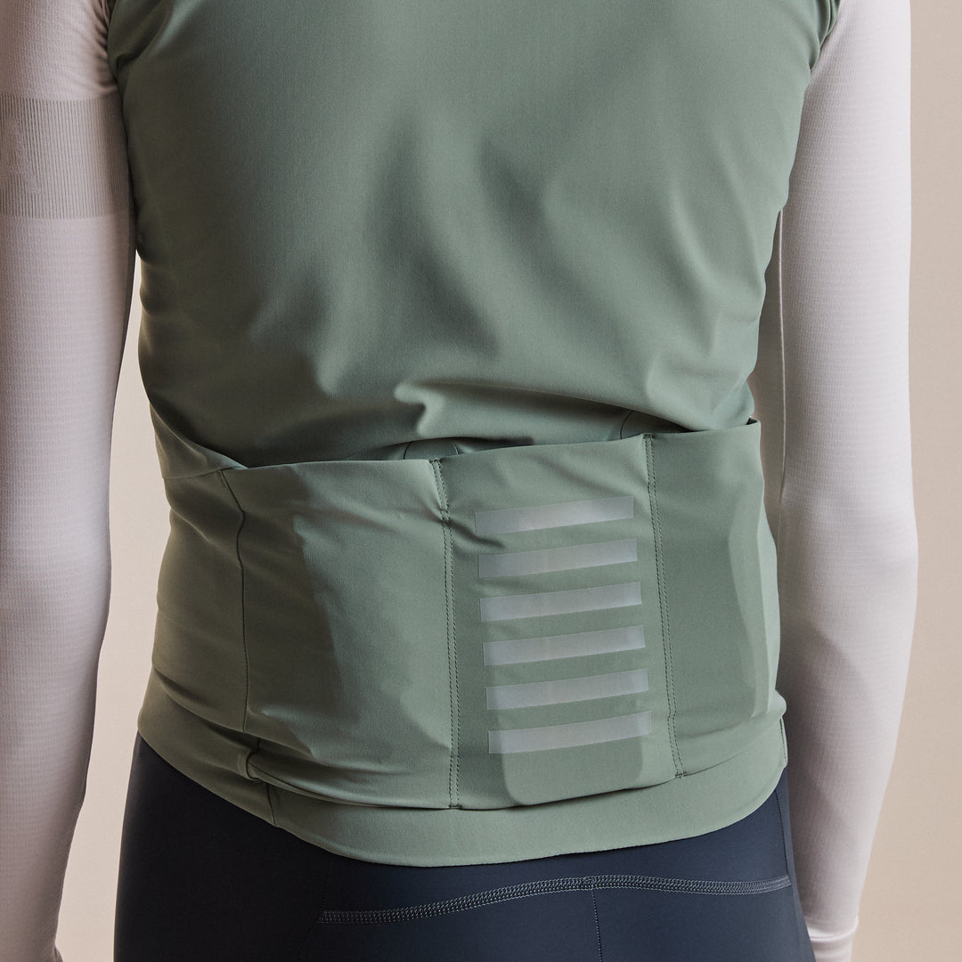 Rapha Men's Pro Team Shadow Gilet (Laurel/Rainbow Reflective) - Dragonspine Cycling