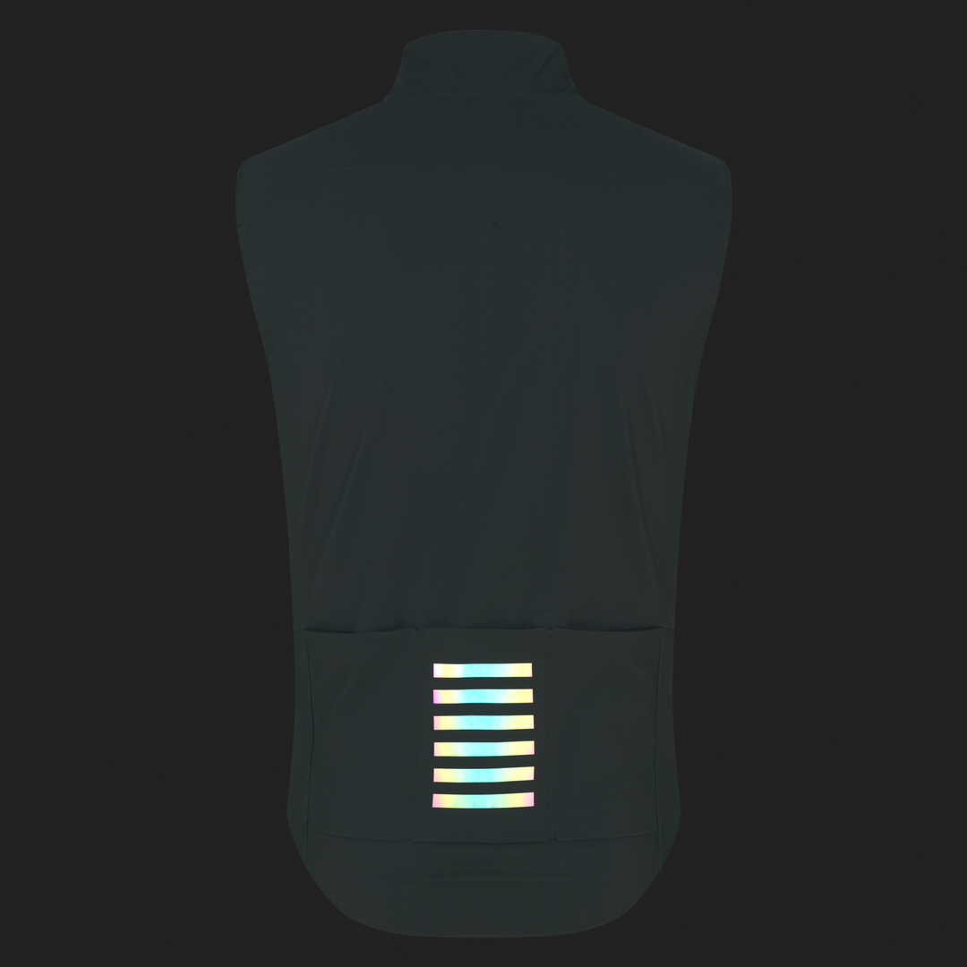 Rapha Men's Pro Team Shadow Gilet (Laurel/Rainbow Reflective) - Dragonspine Cycling