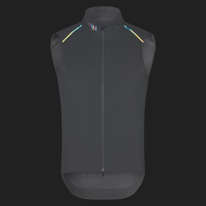 Rapha Men's Pro Team Shadow Gilet (Smoky Silver/Rainbow Reflective) - Dragonspine Cycling