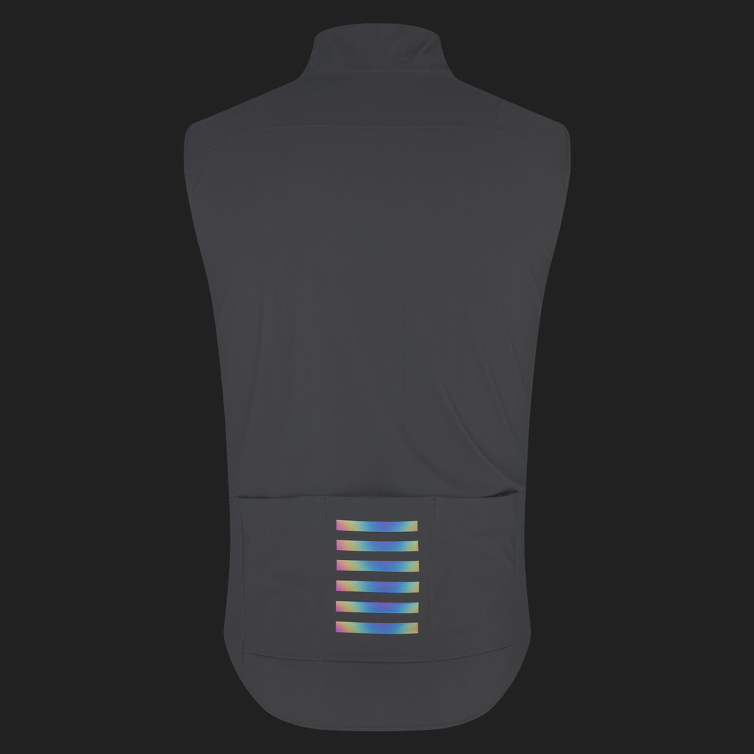 Rapha Men's Pro Team Shadow Gilet (Smoky Silver/Rainbow Reflective) - Dragonspine Cycling
