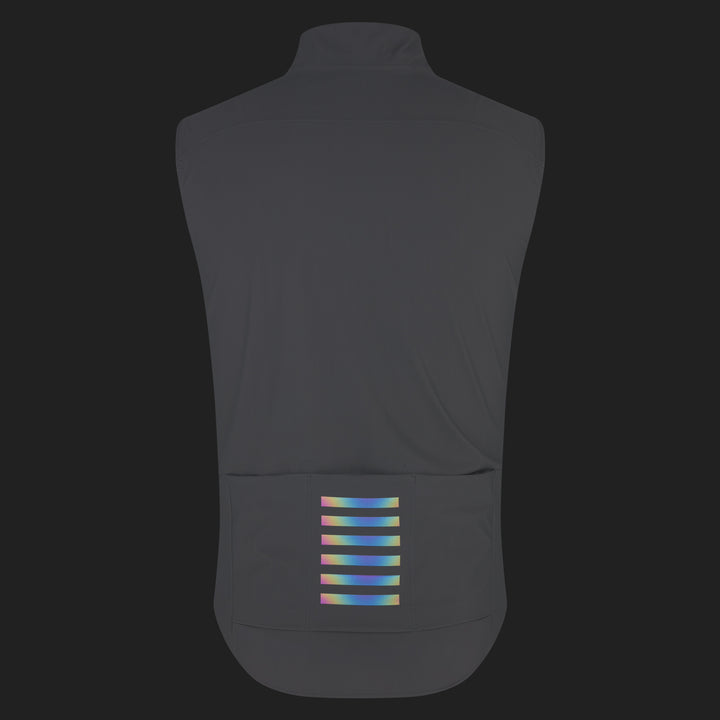 Rapha Men's Pro Team Shadow Gilet (Smoky Silver/Rainbow Reflective) - Dragonspine Cycling