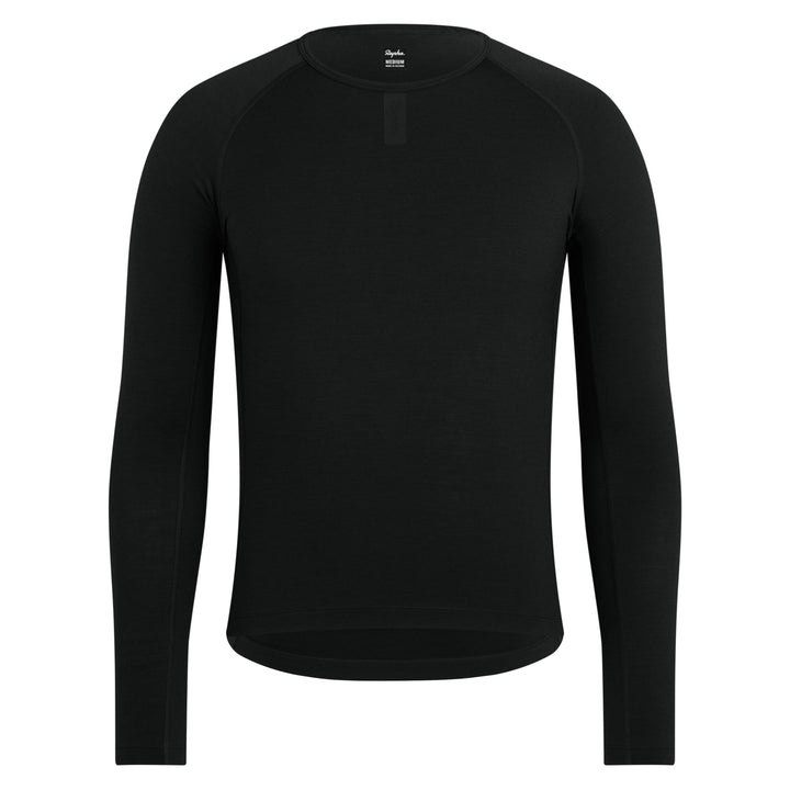 Rapha Men's Merino Base Layer - Long Sleeve (Black/Black) - Dragonspine Cycling