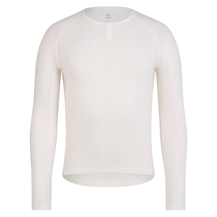 Rapha Men's Merino Base Layer - Long Sleeve (Cream/White) - Dragonspine Cycling