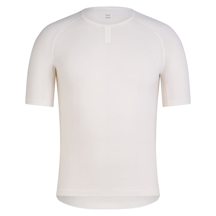 Rapha Men's Merino Base Layer - Short Sleeve (Cream/White) - Dragonspine Cycling