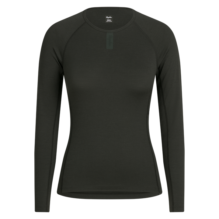 Rapha Women's Merino Base Layer - Long Sleeve (Dark Green) - Dragonspine Cycling