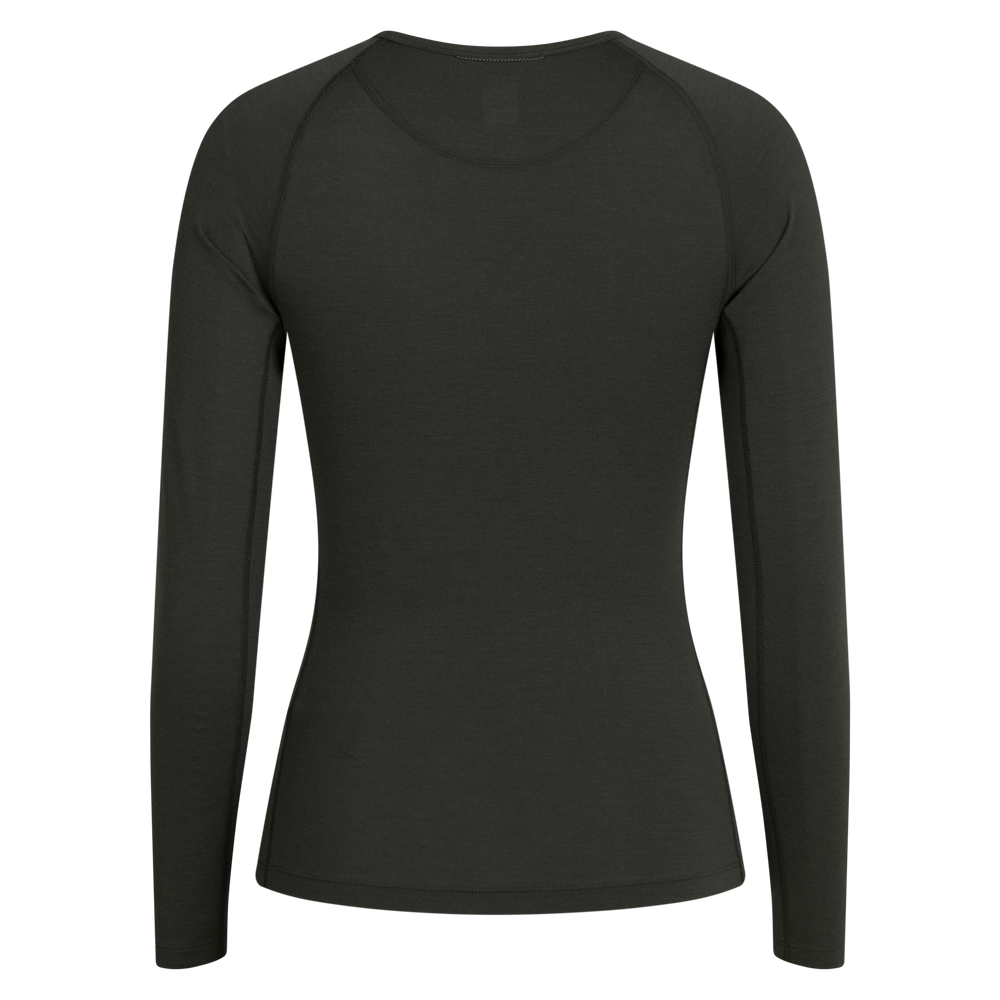 Rapha Women's Merino Base Layer - Long Sleeve (Dark Green) - Dragonspine Cycling