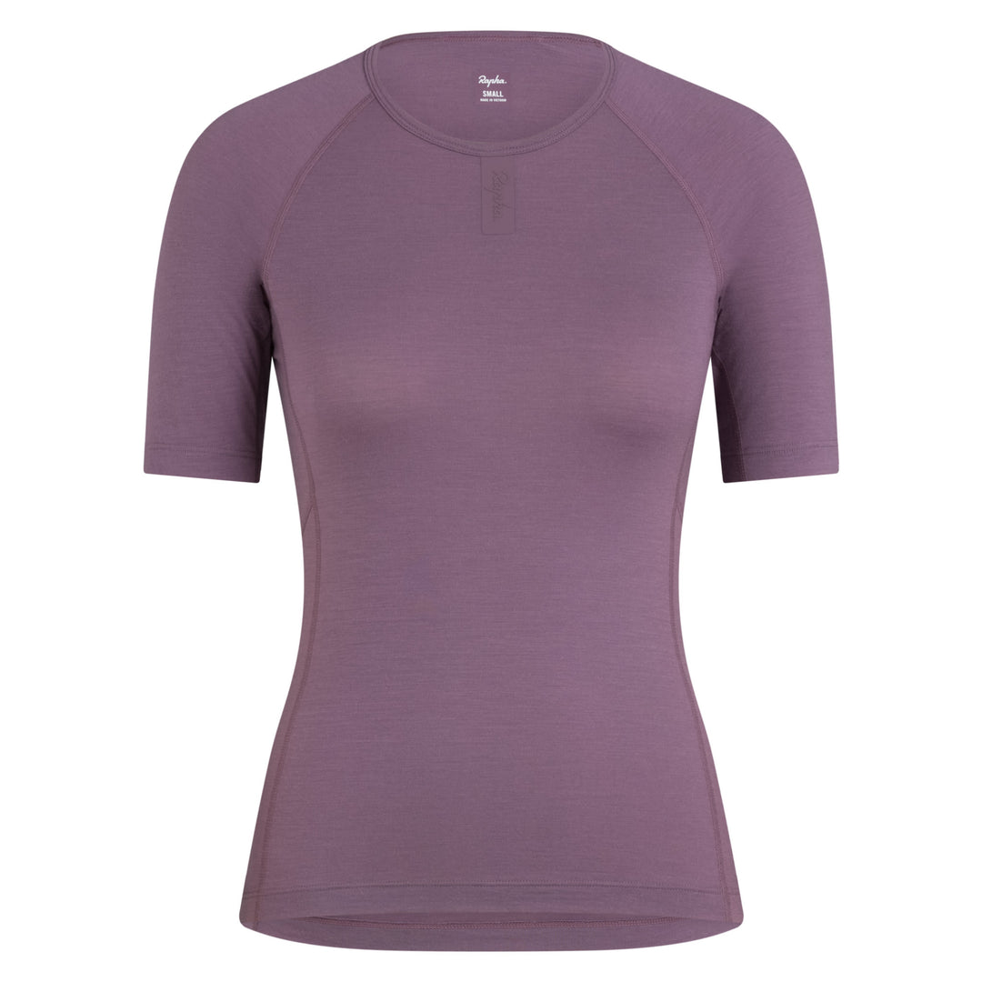 Rapha Women's Merino Base Layer - Short Sleeve (Amethyst/Amethyst) - Dragonspine Cycling