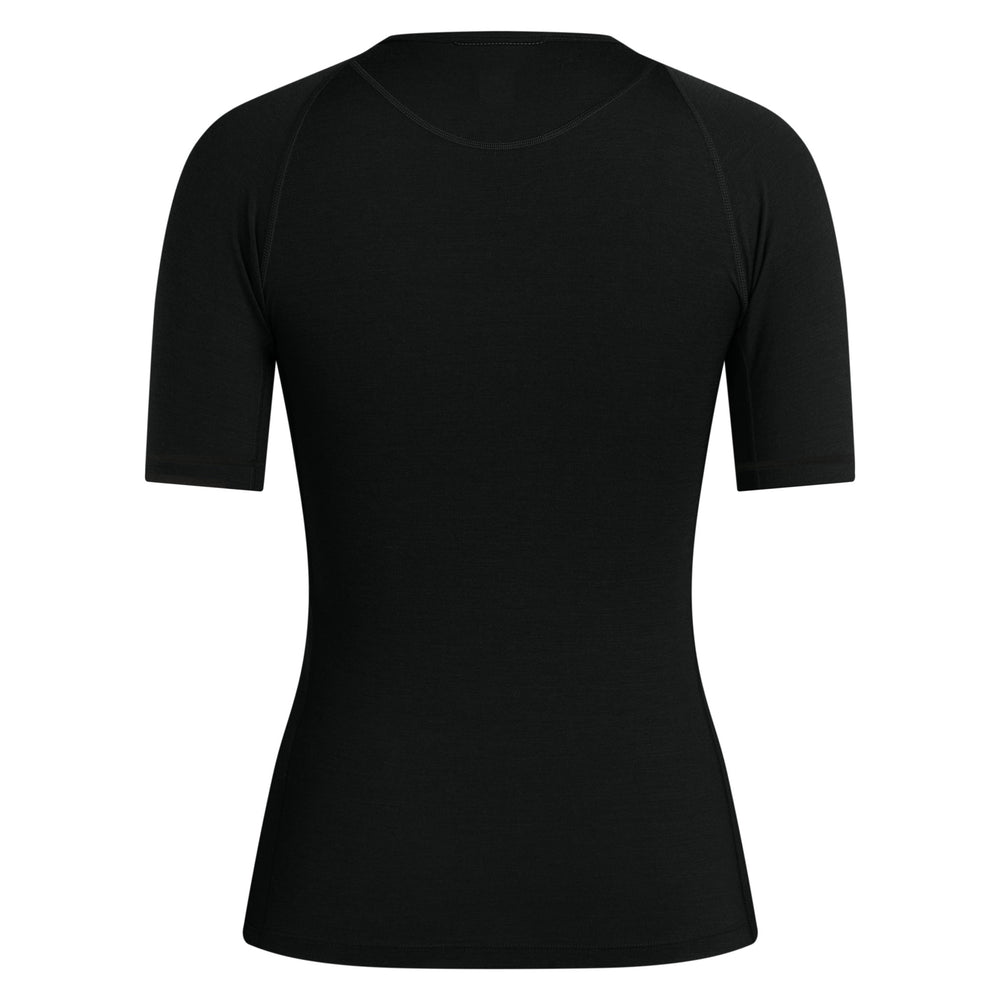 Rapha Women's Merino Base Layer - Short Sleeve (Black/Black) - Dragonspine Cycling