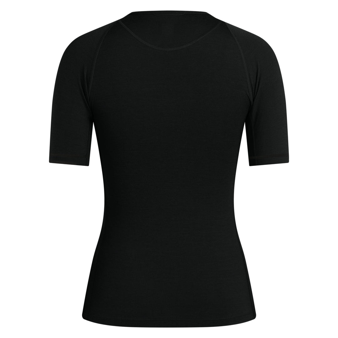Rapha Women's Merino Base Layer - Short Sleeve (Black/Black) - Dragonspine Cycling