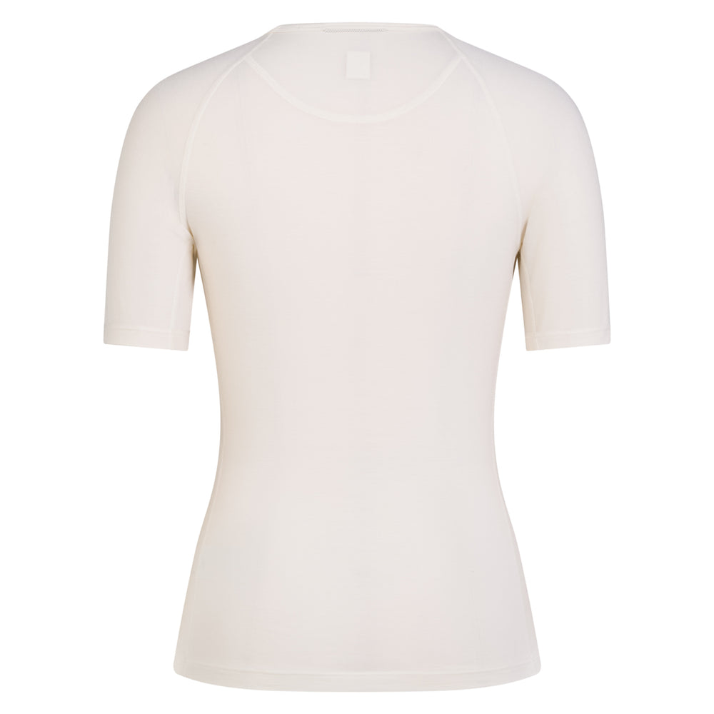 Rapha Women's Merino Base Layer - Short Sleeve (Cream/White) - Dragonspine Cycling