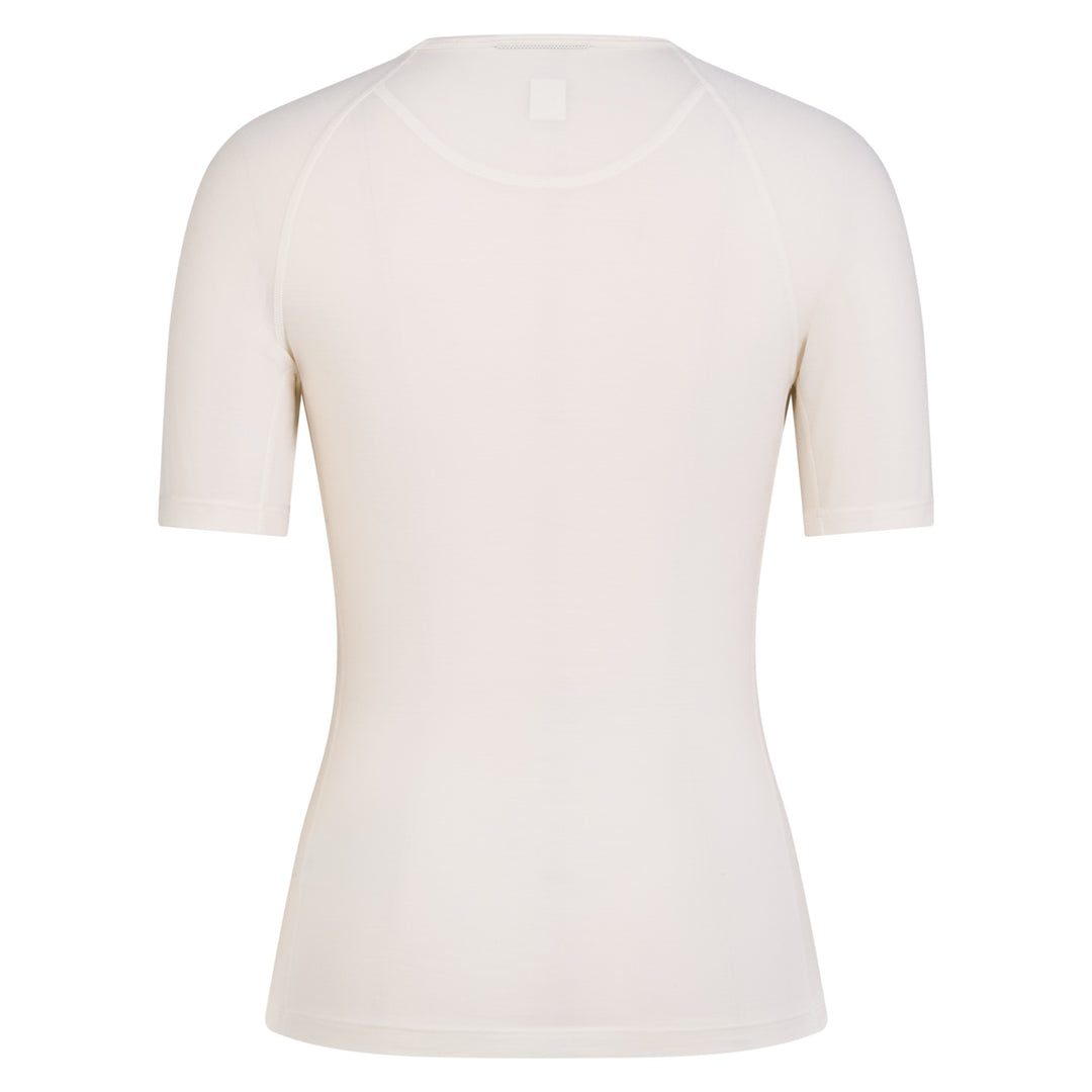 Rapha Women's Merino Base Layer - Short Sleeve (Cream/White) - Dragonspine Cycling