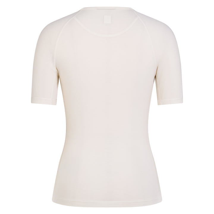 Rapha Women's Merino Base Layer - Short Sleeve (Cream/White) - Dragonspine Cycling