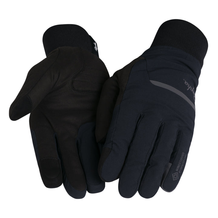 Rapha Windstopper Insulated Gloves (Black/Grey Reflective) - Dragonspine Cycling
