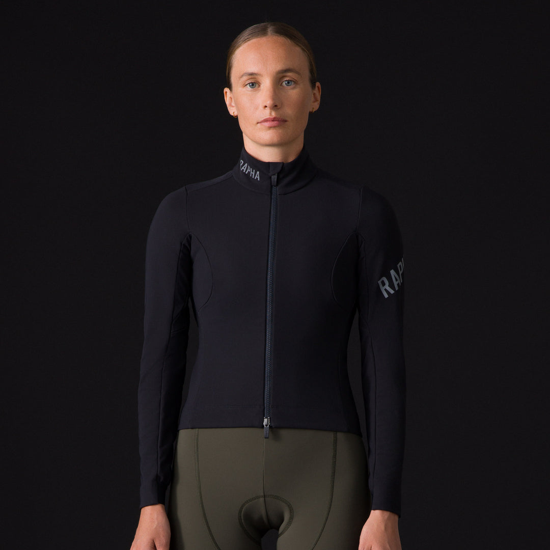 Rapha Women's Pro Team Shadow Winter Jacket (Black/Silver Reflective) - Dragonspine Cycling