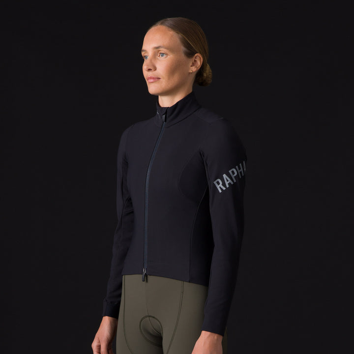 Rapha Women's Pro Team Shadow Winter Jacket (Black/Silver Reflective) - Dragonspine Cycling