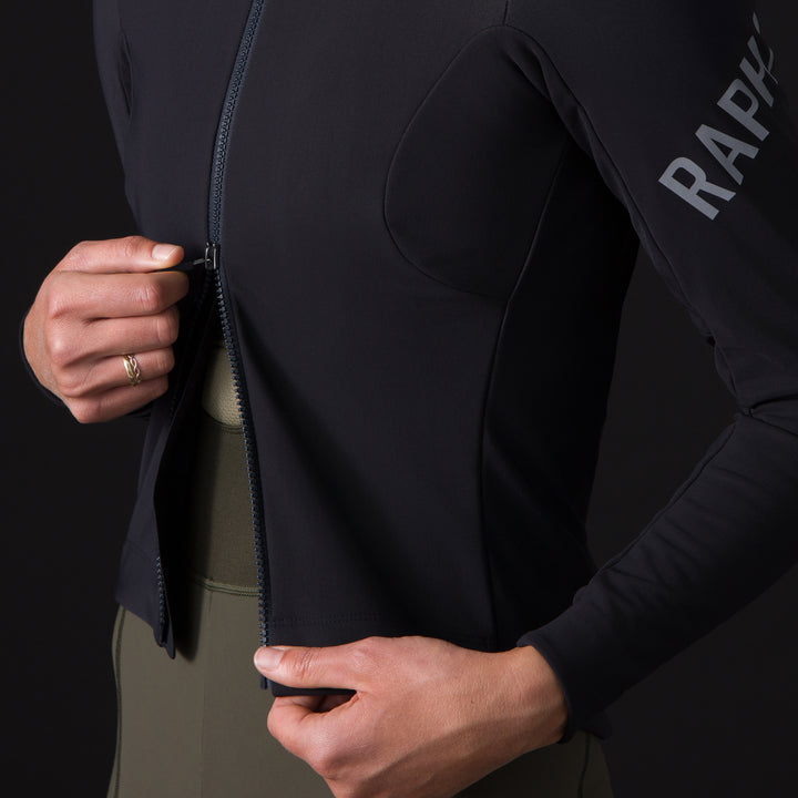 Rapha Women's Pro Team Shadow Winter Jacket (Black/Silver Reflective) - Dragonspine Cycling