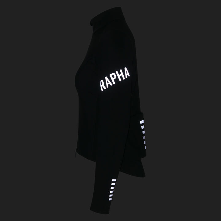Rapha Women's Pro Team Shadow Winter Jacket (Black/Silver Reflective) - Dragonspine Cycling