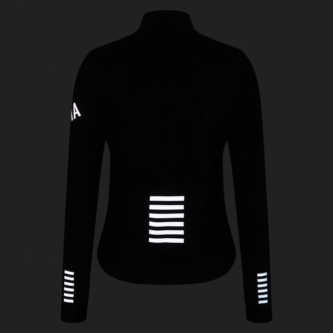 Rapha Women's Pro Team Shadow Winter Jacket (Black/Silver Reflective) - Dragonspine Cycling