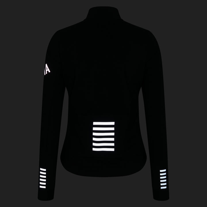 Rapha Women's Pro Team Shadow Winter Jacket (Black/Silver Reflective) - Dragonspine Cycling