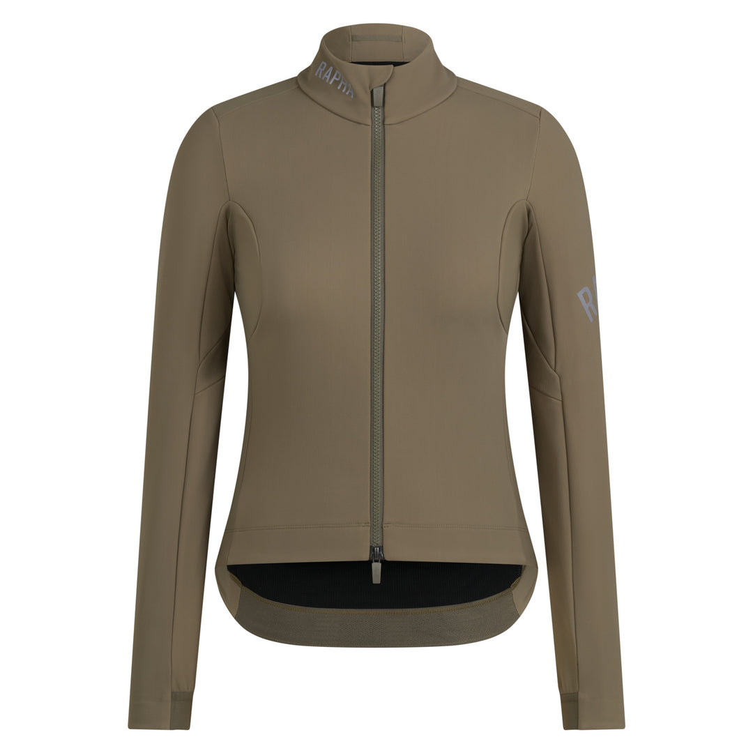 Rapha Women's Pro Team Shadow Winter Jacket (Moss Green/Silver Reflective) - Dragonspine Cycling