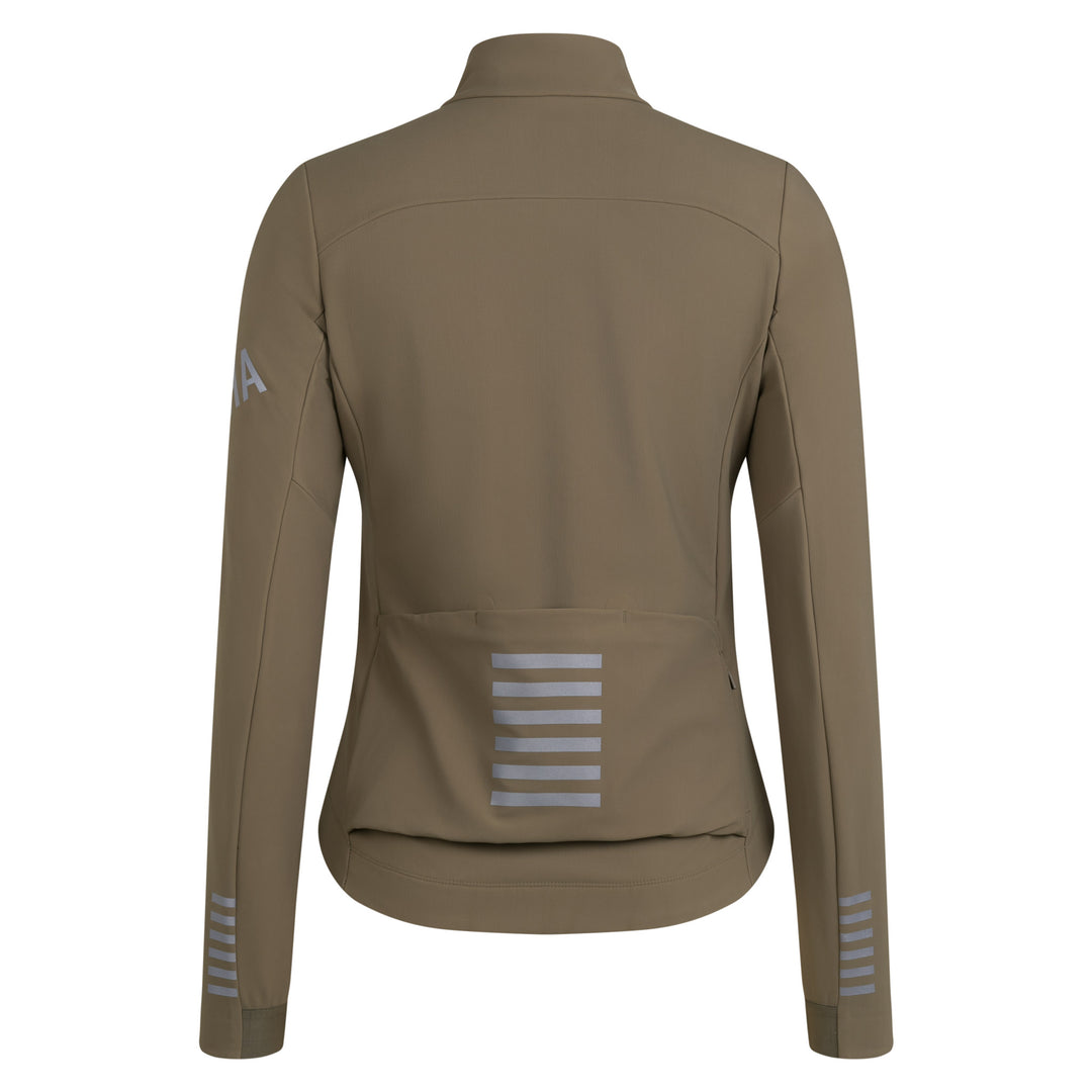 Rapha Women's Pro Team Shadow Winter Jacket (Moss Green/Silver Reflective) - Dragonspine Cycling