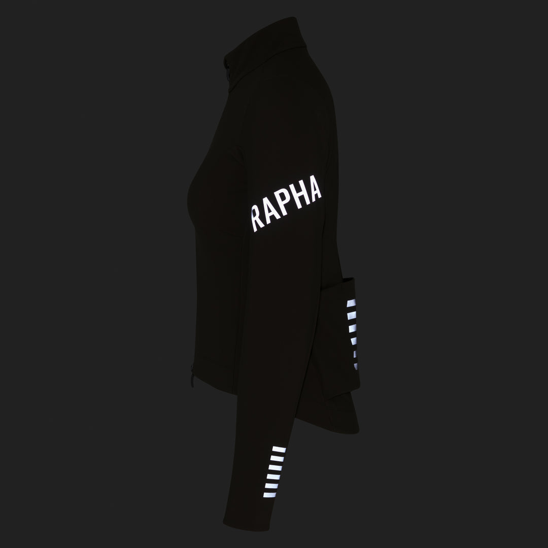 Rapha Women's Pro Team Shadow Winter Jacket (Moss Green/Silver Reflective) - Dragonspine Cycling