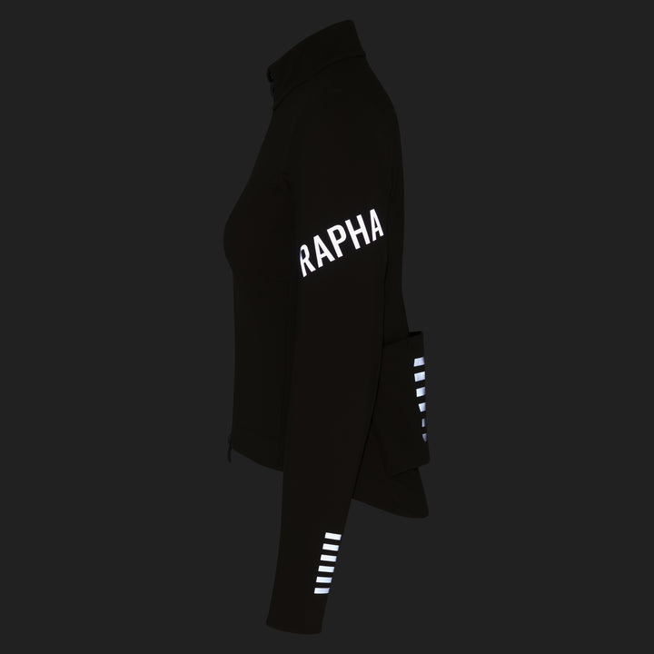 Rapha Women's Pro Team Shadow Winter Jacket (Moss Green/Silver Reflective) - Dragonspine Cycling