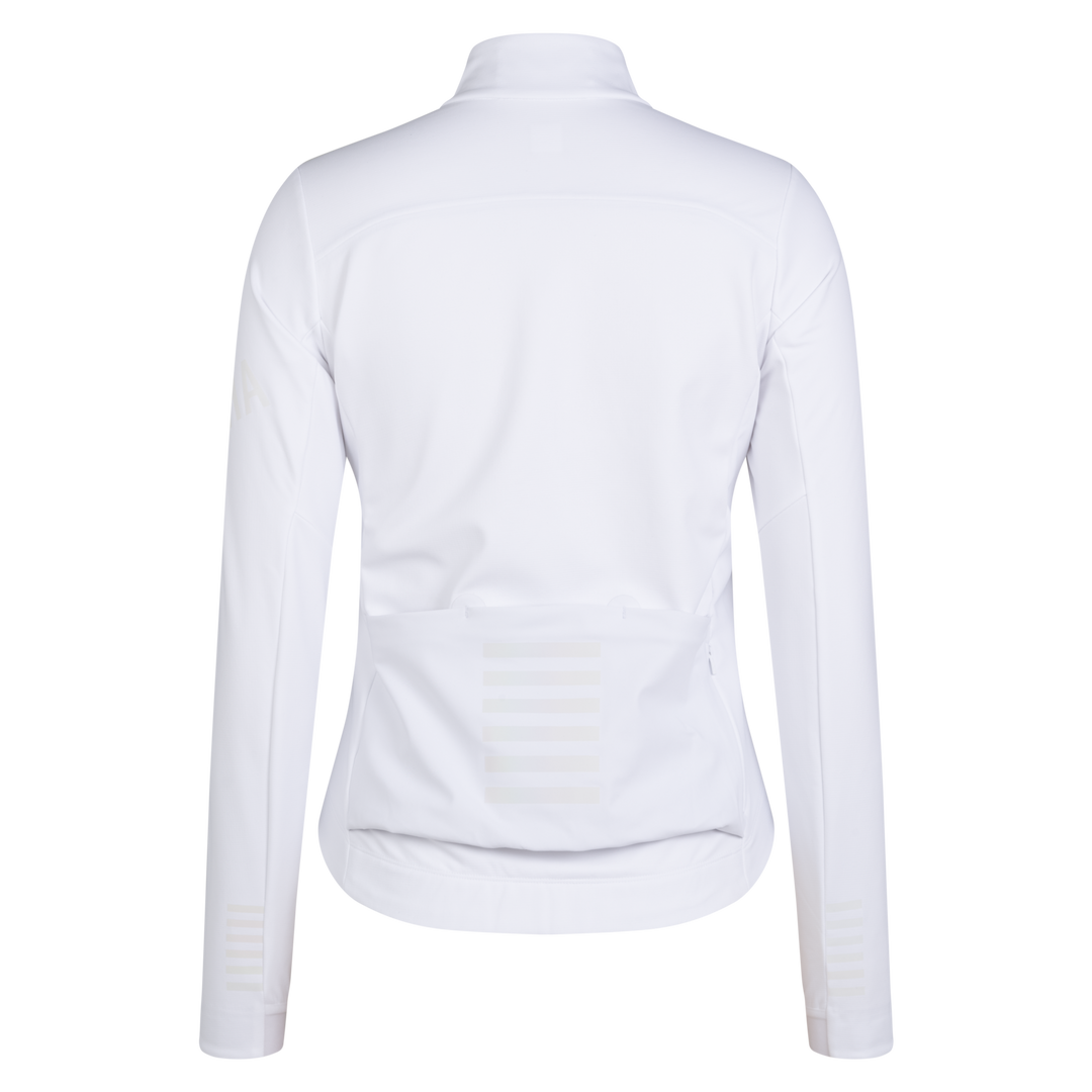 Rapha Women's Pro Team Shadow Winter Jacket (White/Rainbow Reflective) - Dragonspine Cycling