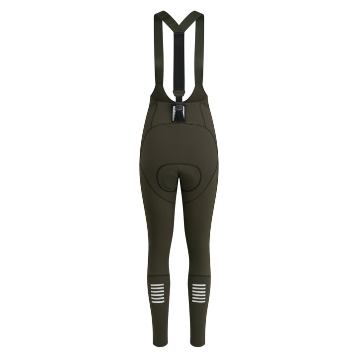 Rapha Women's Pro Team Winter Tights III (Dark Green/White) - Dragonspine Cycling