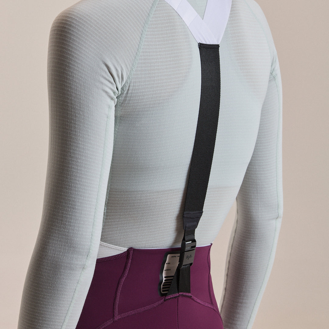 Rapha Women's Pro Team Winter Tights III (Plum/White) - Dragonspine Cycling