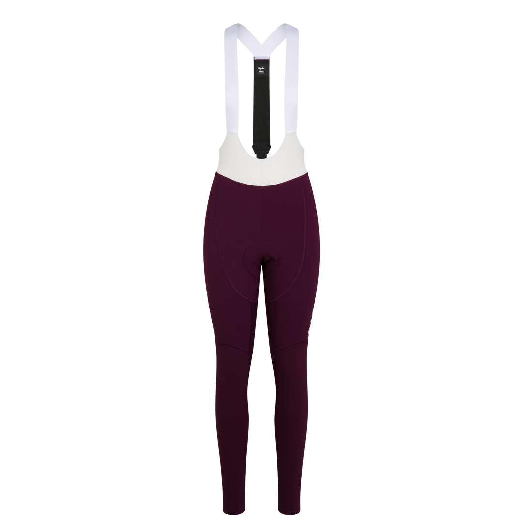 Rapha Women's Pro Team Winter Tights III (Plum/White) - Dragonspine Cycling