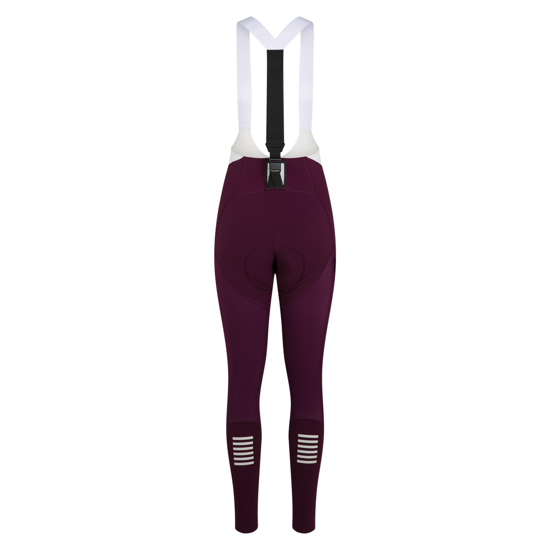 Rapha Women's Pro Team Winter Tights III (Plum/White) - Dragonspine Cycling