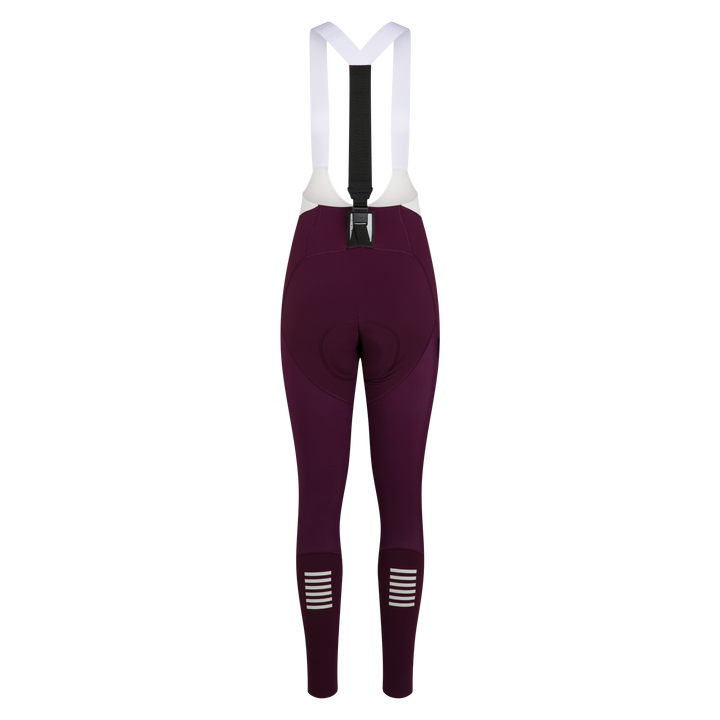 Rapha Women's Pro Team Winter Tights III (Plum/White) - Dragonspine Cycling