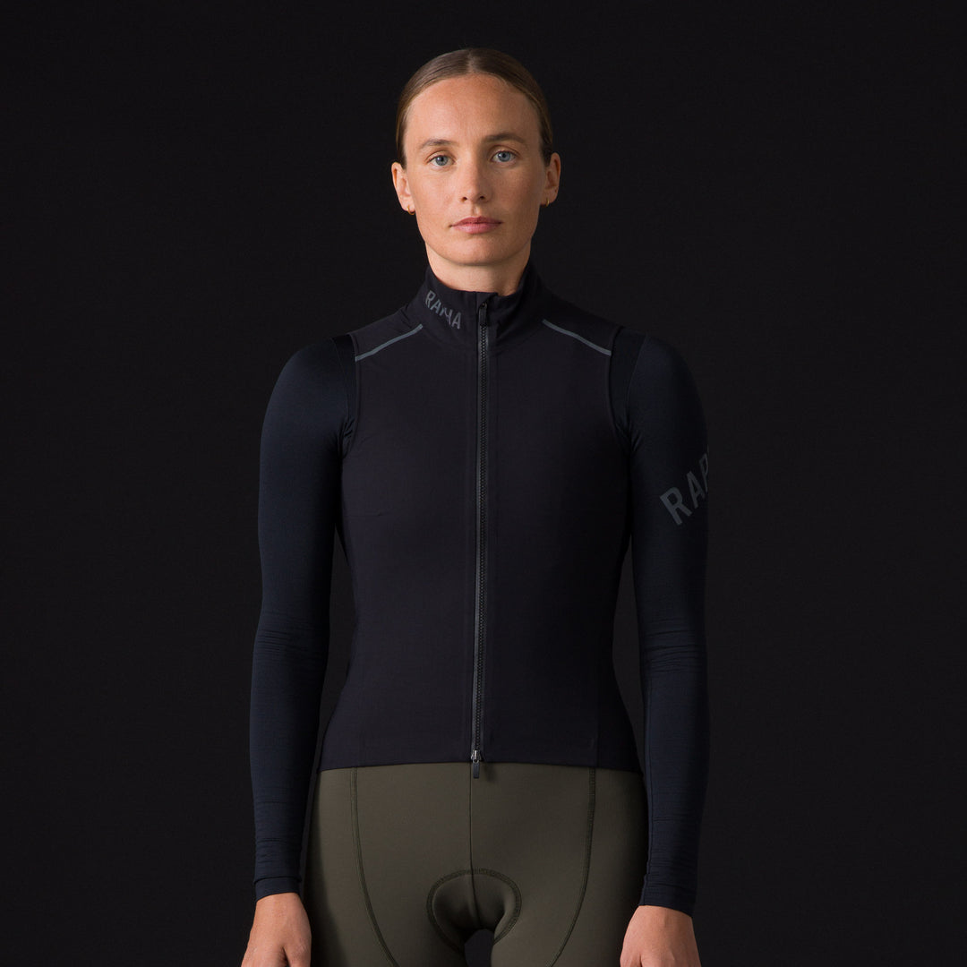 Rapha Women's Pro Team Shadow Gilet (Black/Silver Reflective) - Dragonspine Cycling